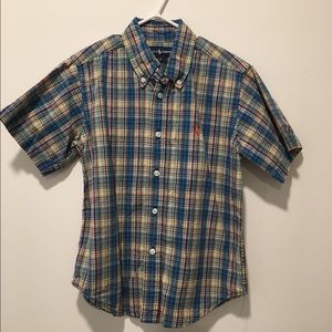 Ralph Lauren Boys Size 5 Buttoned Down Plaid Shirt